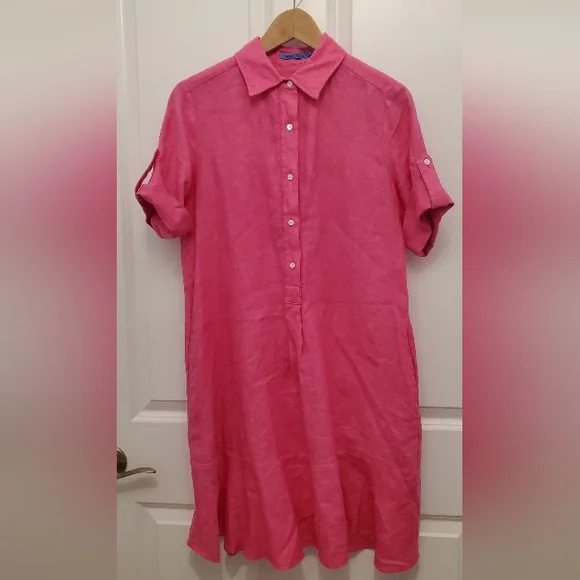 J. McLaughlin Wellesley Dress, Persian Pink, Size Small - Picture 2 of 8